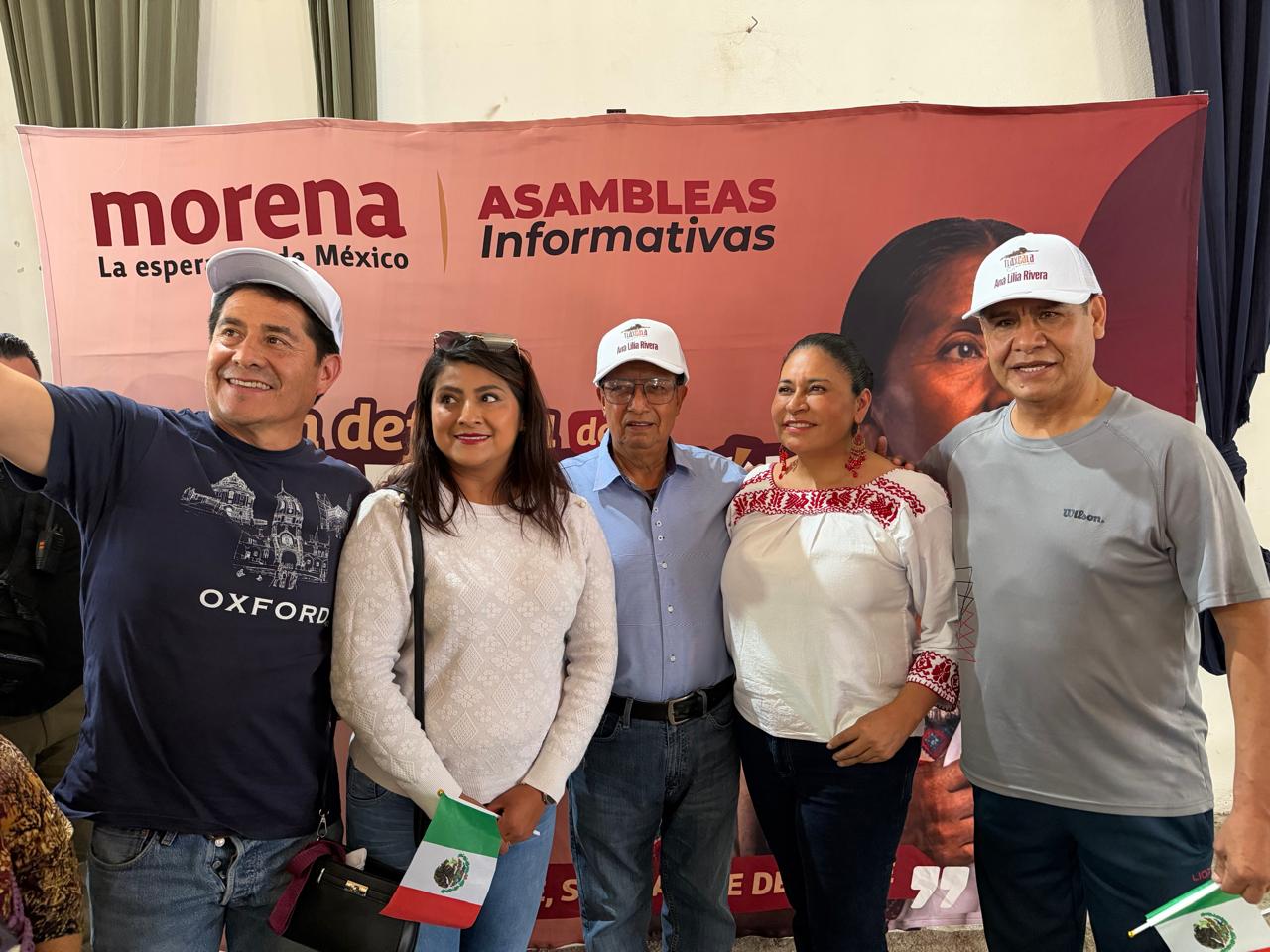 Ana Lilia Rivera intensifica recorridos por Tlaxcala; pide combatir la desinformación